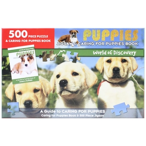 5000 piece puzzle & caring for puppies book: puppies - Ảnh 3