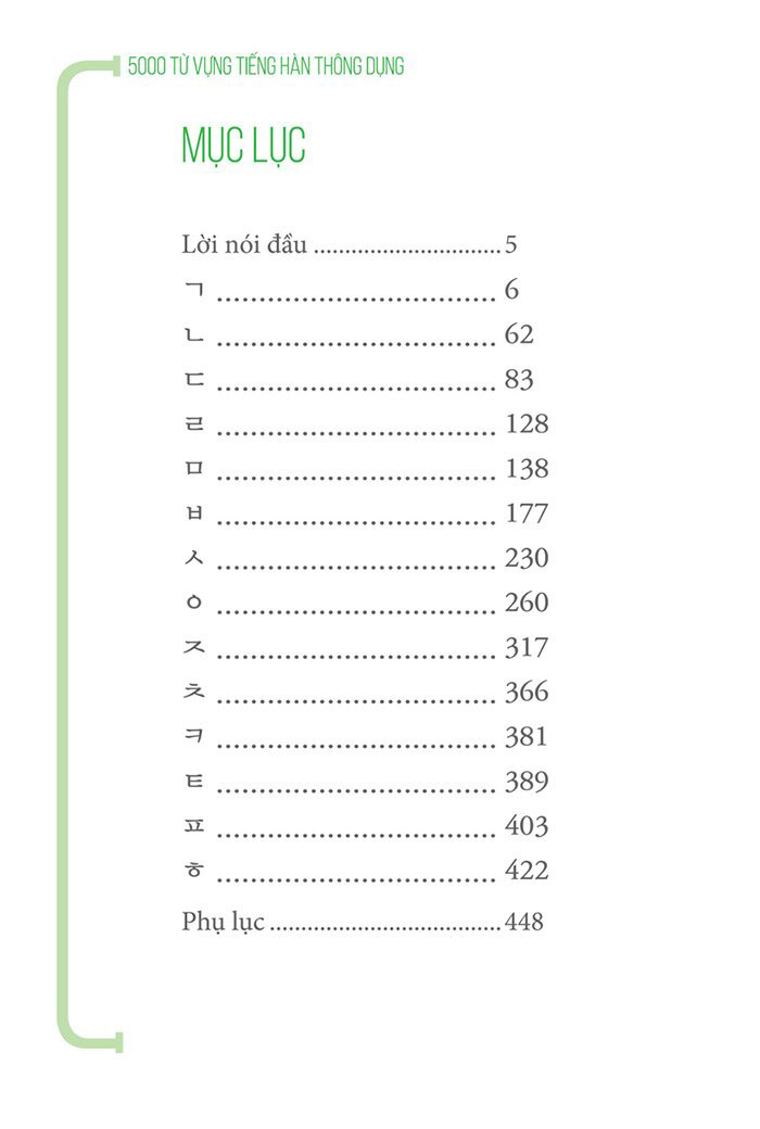 5000 từ vựng tiếng hàn thông dụng (tái bản 2020) - Ảnh 2
