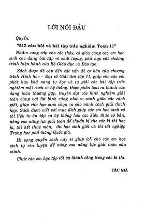 513 câu hỏi và bài tập trắc nghiệm toán 11 - ôn thi tốt nghiệp thpt quốc gia - Ảnh 4