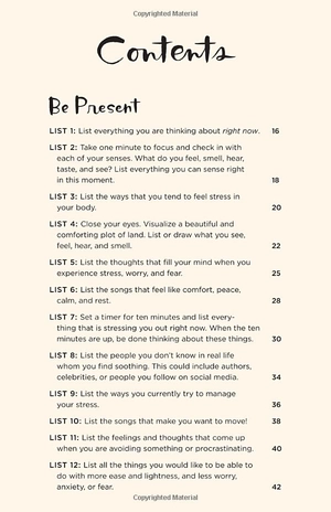 52 lists for calm: journaling inspiration for soothing anxiety and creating a peaceful life - Ảnh 7