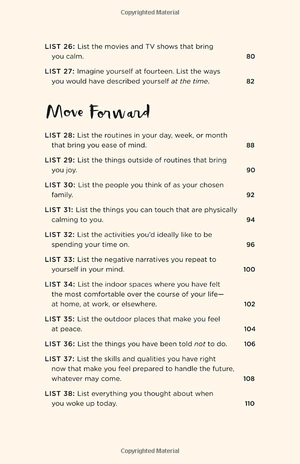 52 lists for calm: journaling inspiration for soothing anxiety and creating a peaceful life - Ảnh 9