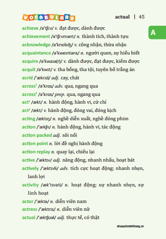 5500 từ vựng tiếng anh thông dụng nhất (bản màu) - tái bản - Ảnh 11