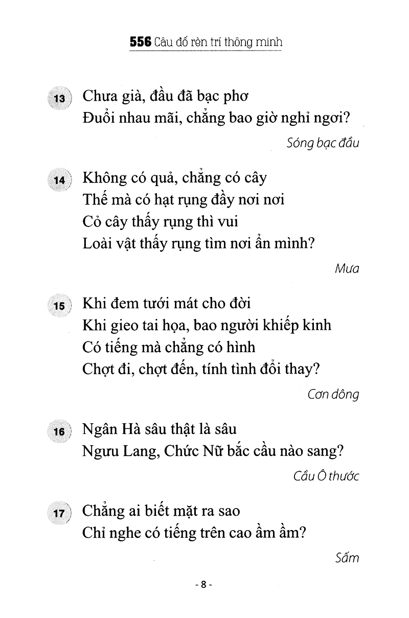 556 câu đố rèn trí thông minh (tái bản) - Ảnh 6