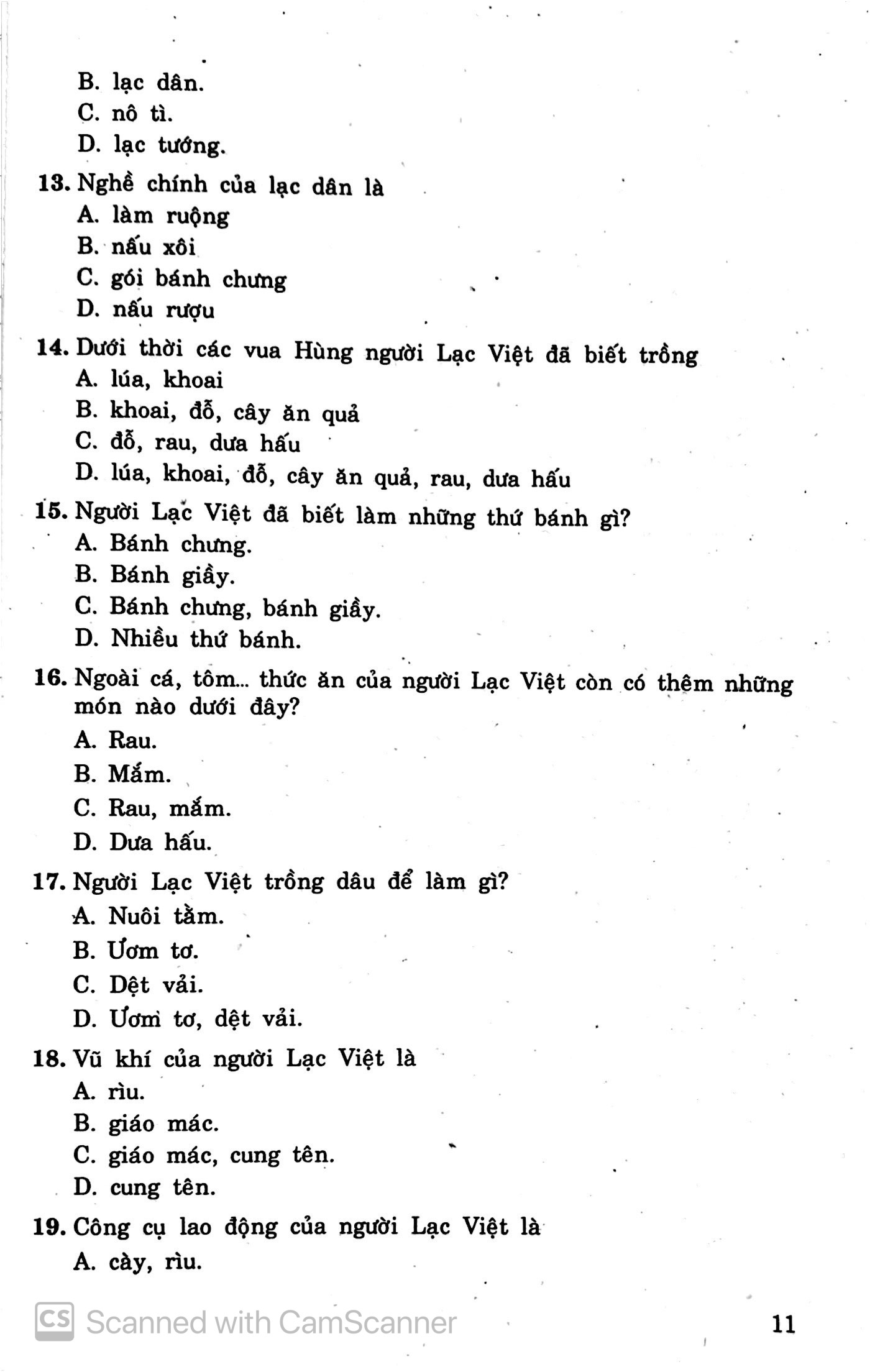 599 câu hỏi trắc nghiệm lịch sử - địa lí 4 - Ảnh 11