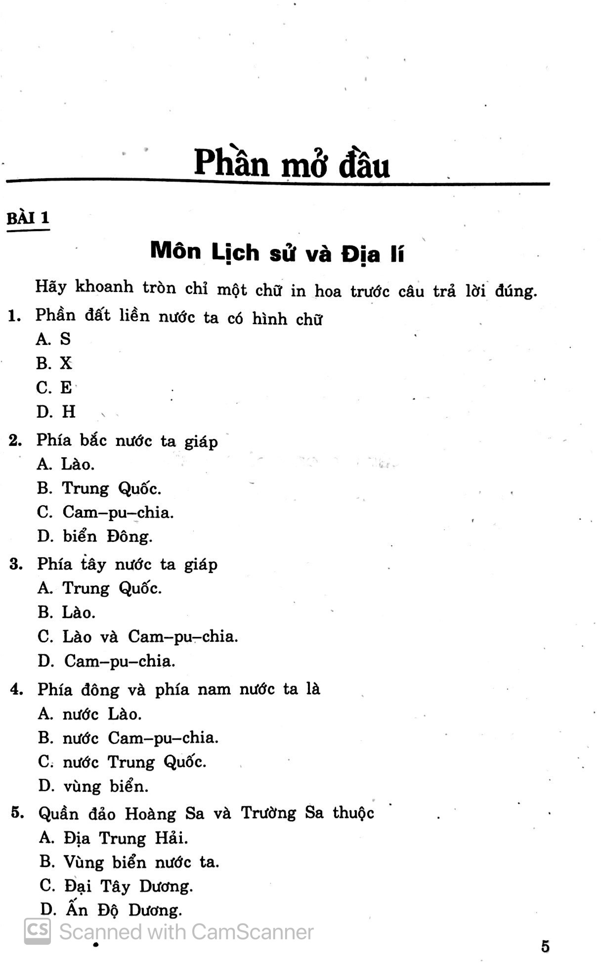 599 câu hỏi trắc nghiệm lịch sử - địa lí 4 - Ảnh 5