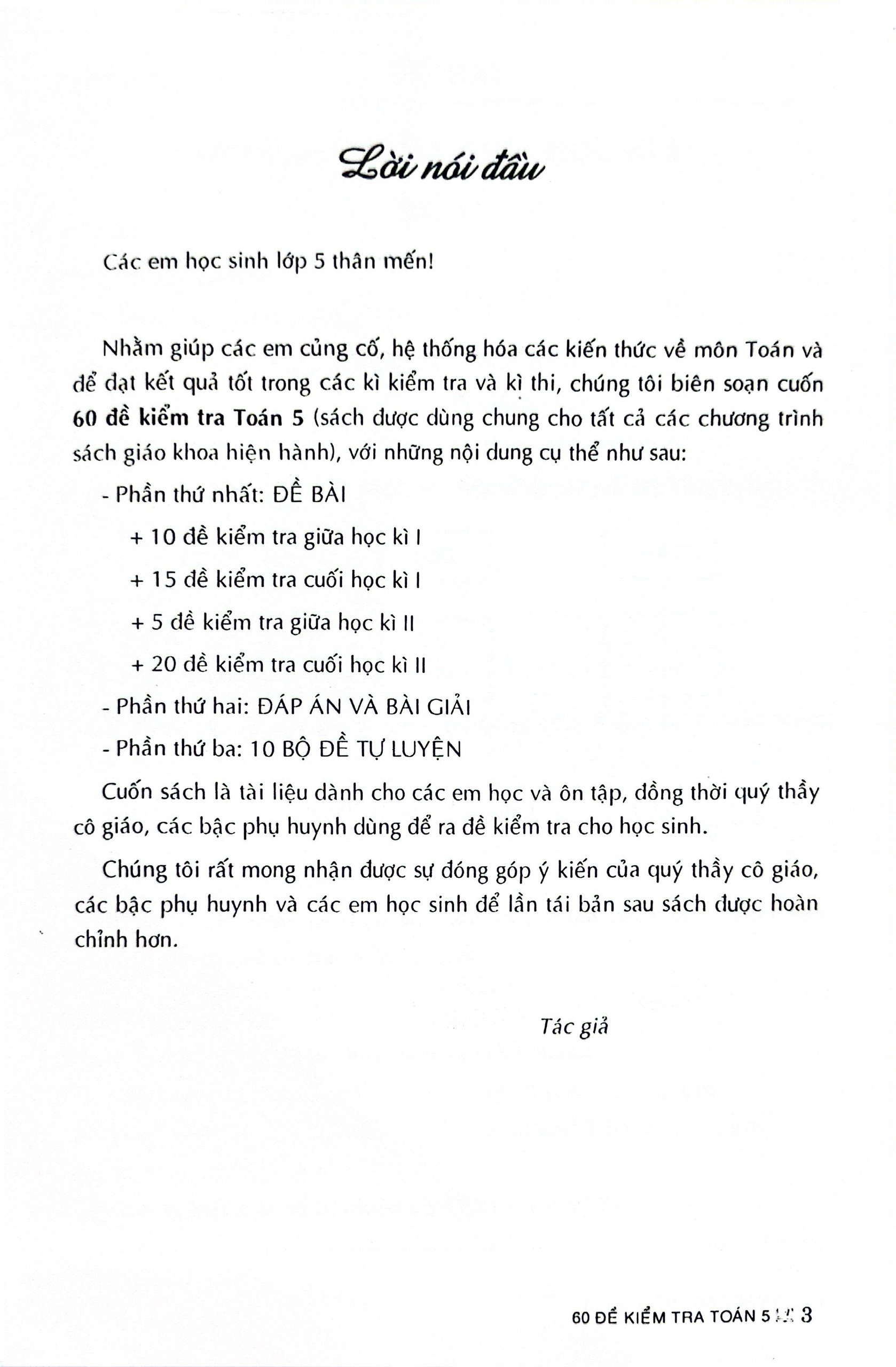 60 đề kiểm tra toán 5 (theo chương trình gdpt mới) - Ảnh 3