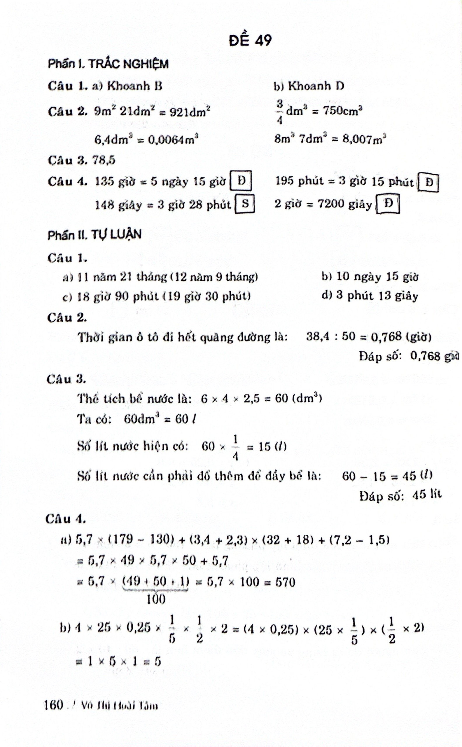 60 đề kiểm tra toán 5 (theo chương trình gdpt mới) - Ảnh 8