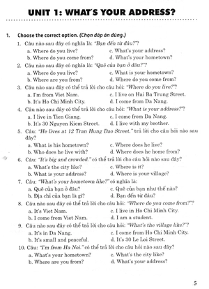 600 câu trắc nghiệm tiếng anh 5 ( không đáp án) - Ảnh 3