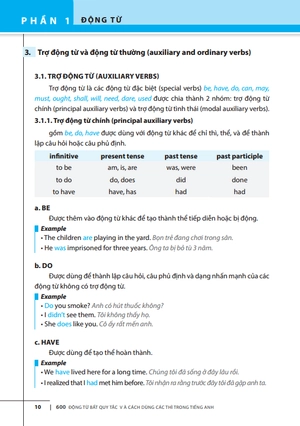 600 động từ bất quy tắc và cách dùng các thì trong tiếng anh (tái bản 2022) - Ảnh 9