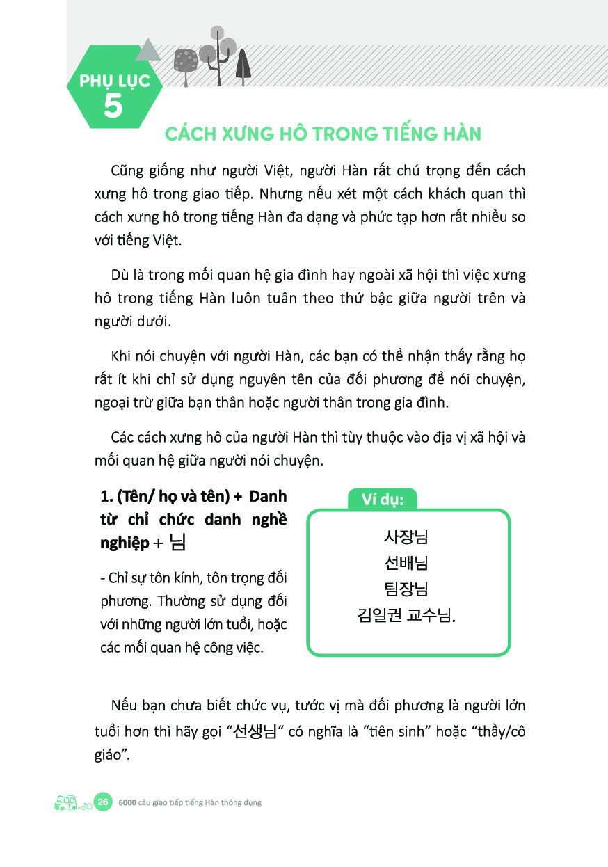 6000 câu giao tiếp tiếng hàn theo chủ đề - Ảnh 24