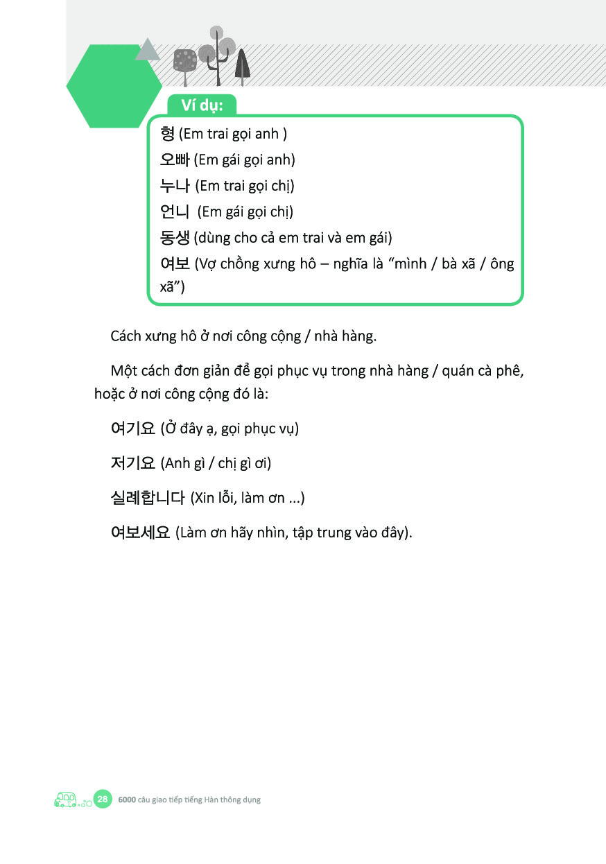 6000 câu giao tiếp tiếng hàn theo chủ đề - Ảnh 26