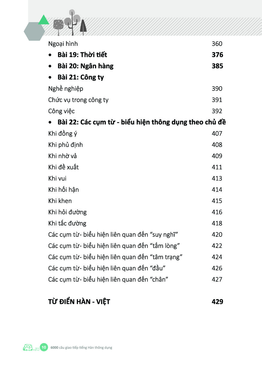 6000 câu giao tiếp tiếng hàn theo chủ đề - Ảnh 8
