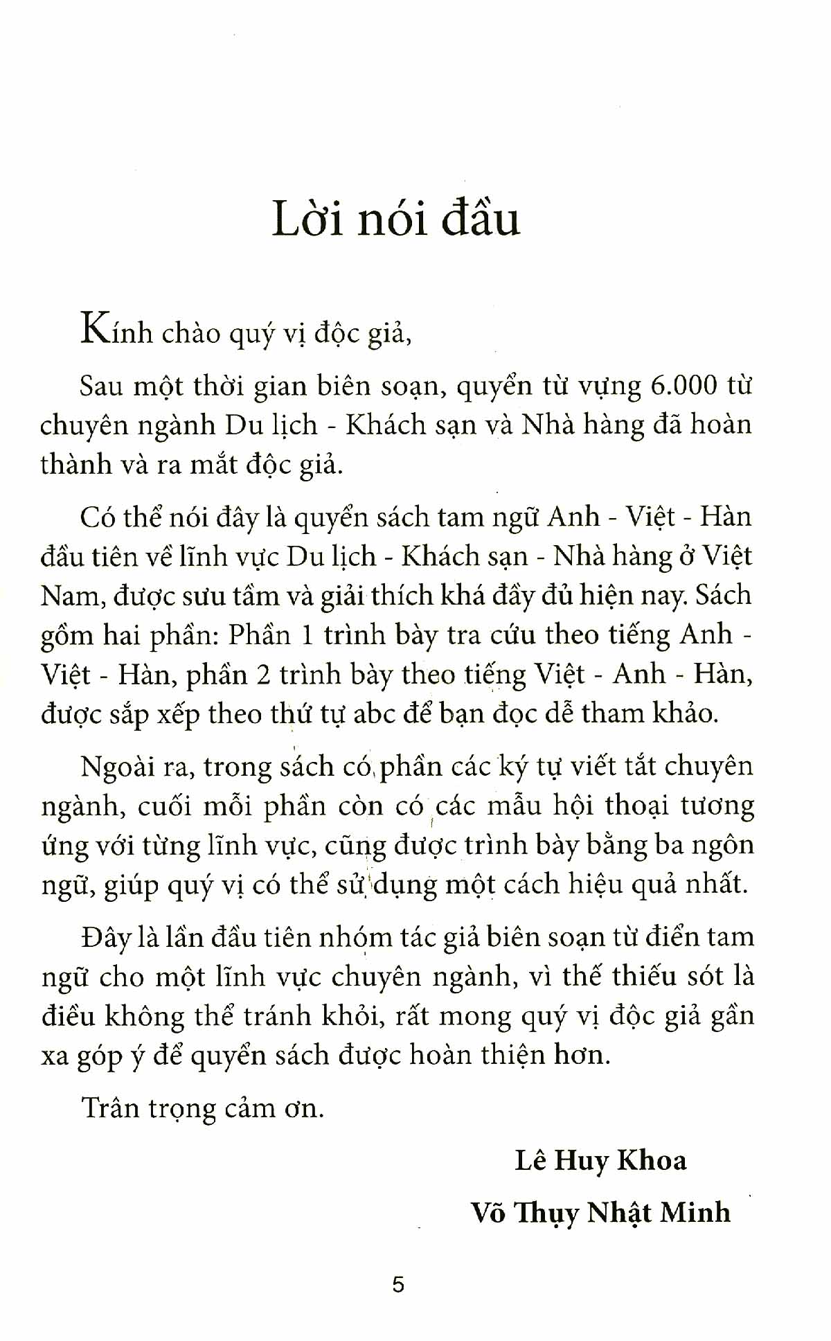 6000 từ vựng chuyên ngành du lịch-khách sạn-nhà hàng (anh-việt-hàn) - Ảnh 6