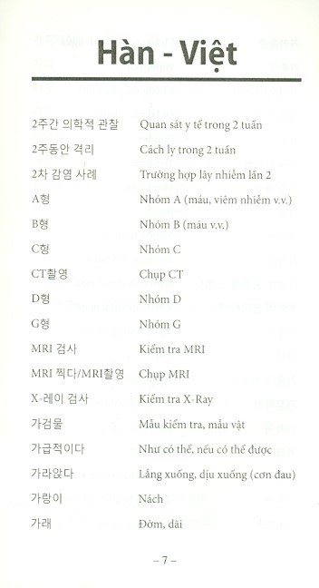 6000 từ vựng y học song ngữ hàn - việt - Ảnh 5