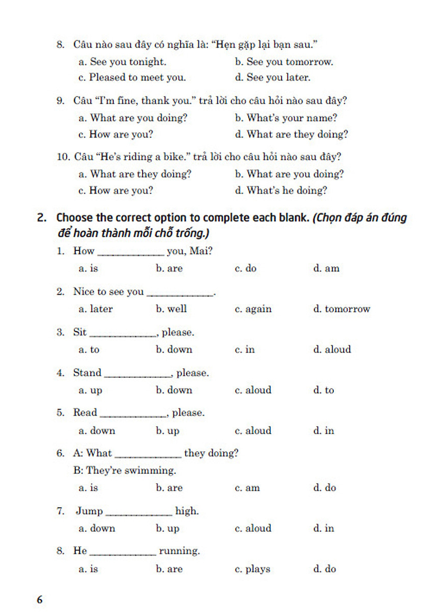 612 câu trắc nghiệm tiếng anh 4 - có đáp án (biên soạn theo sgk tiếng anh 4 - global success) - Ảnh 4