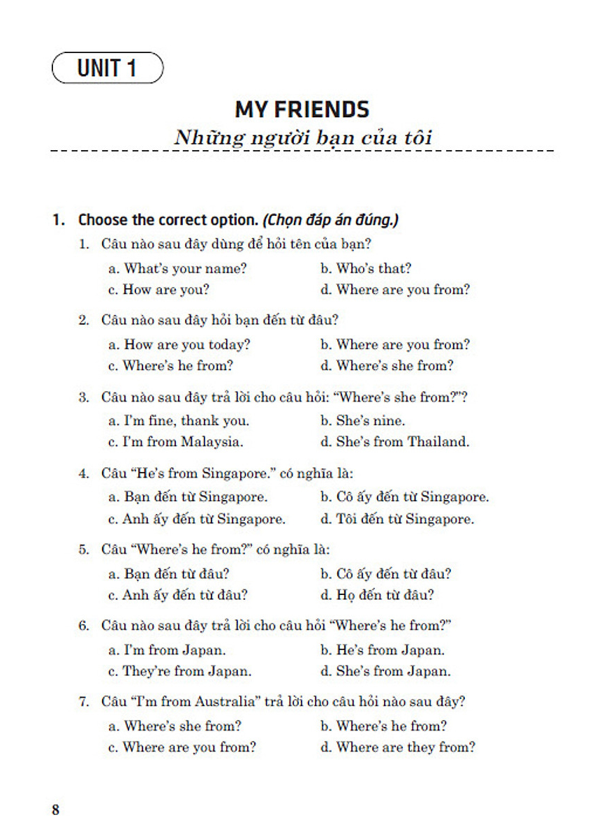 612 câu trắc nghiệm tiếng anh 4 - có đáp án (biên soạn theo sgk tiếng anh 4 - global success) - Ảnh 6