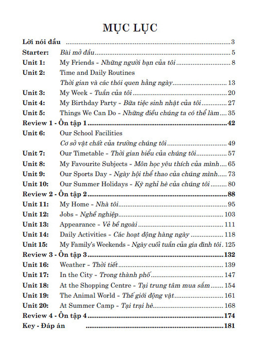 612 câu trắc nghiệm tiếng anh 4 - có đáp án (biên soạn theo sgk tiếng anh 4 - global success) - Ảnh 8