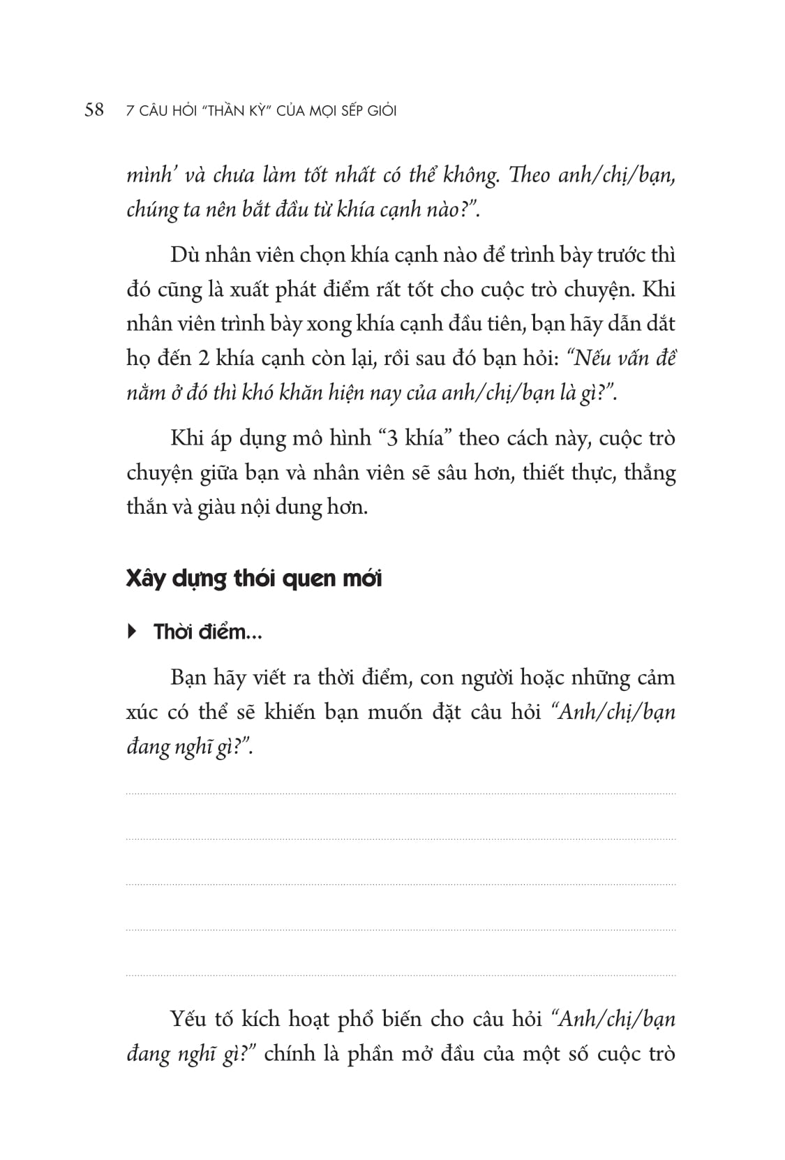 7 câu hỏi "thần kỳ" của mọi sếp giỏi - Ảnh 16