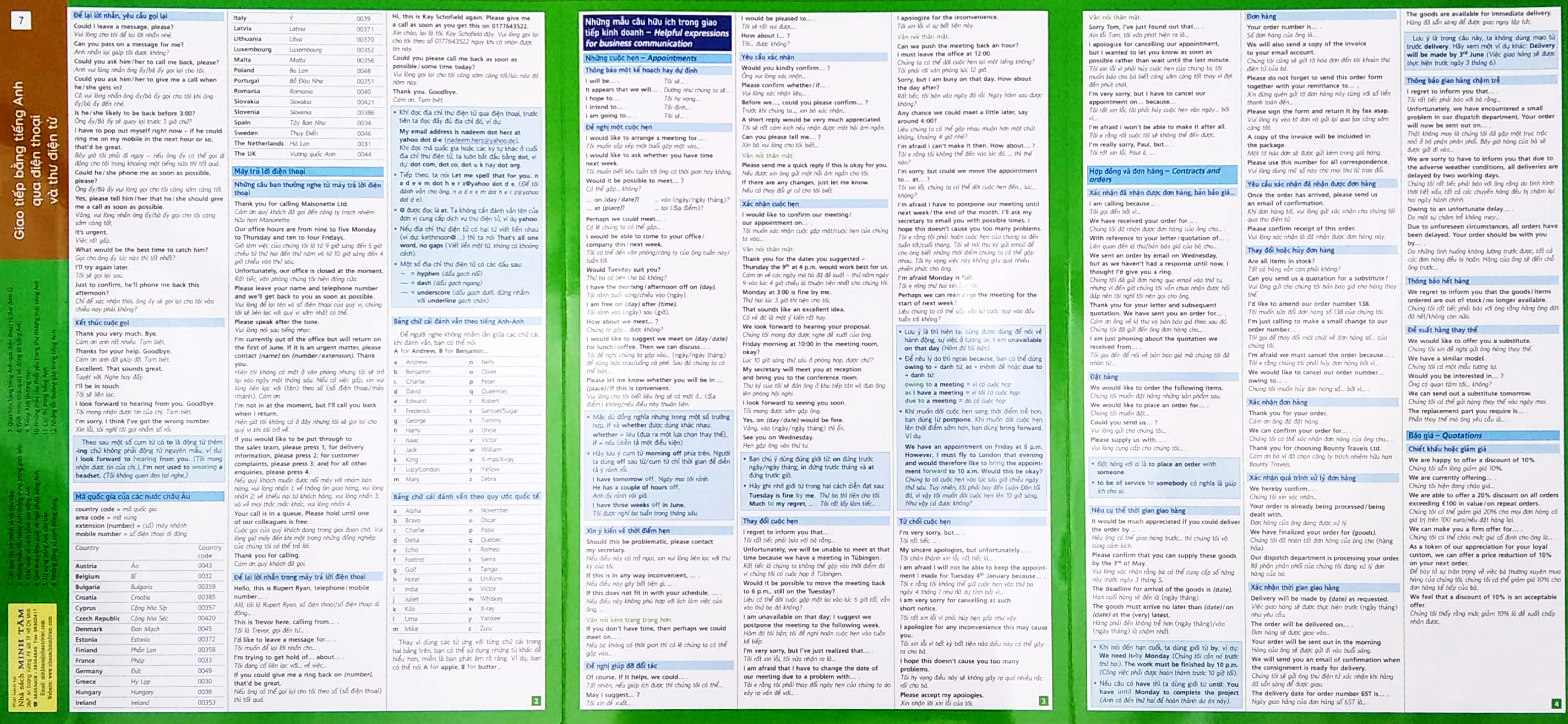 (7) english at a glance - giao tiếp bằng tiếng anh qua điện thoại và thư điện tử - Ảnh 4