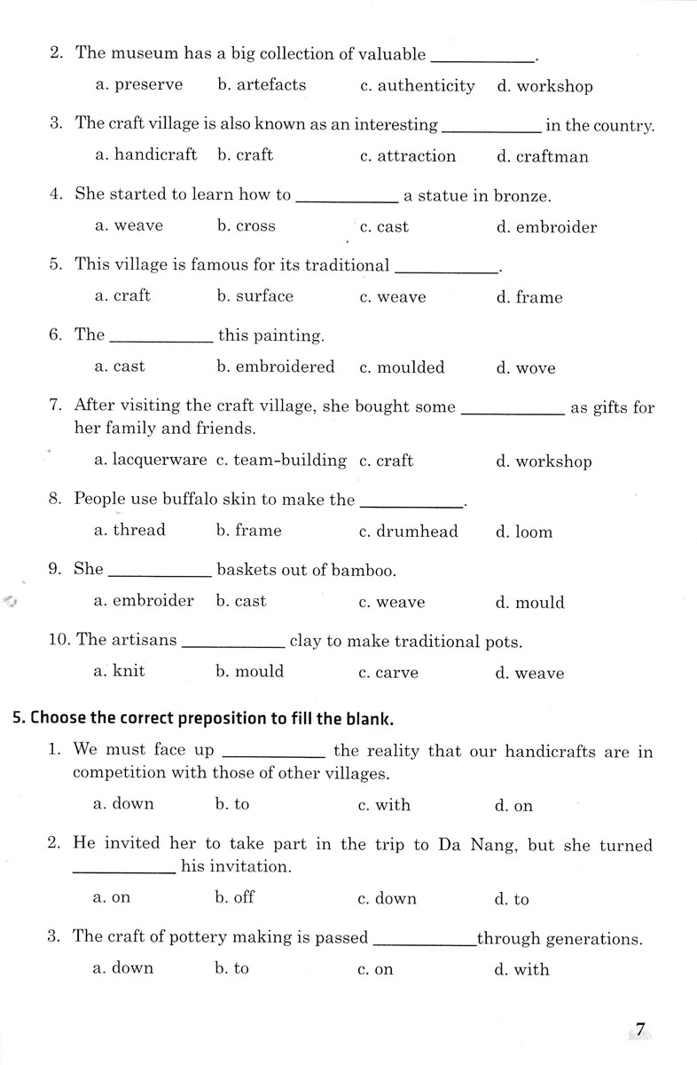 700 câu trắc nghiệm tiếng anh 9 (không đáp án) - Ảnh 4