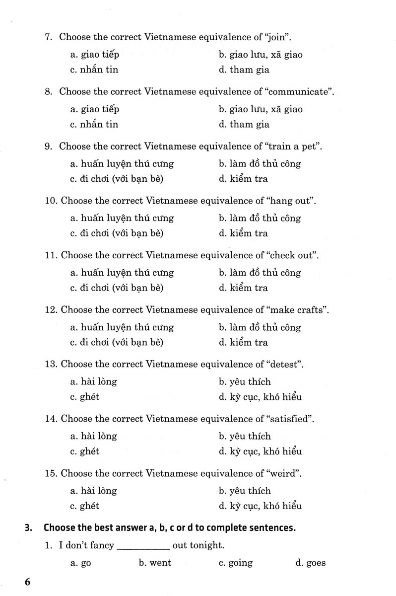 702 câu trắc nghiệm tiếng anh 8 - không đáp án (dùng chung cho các bộ sgk hiện hành) - Ảnh 7