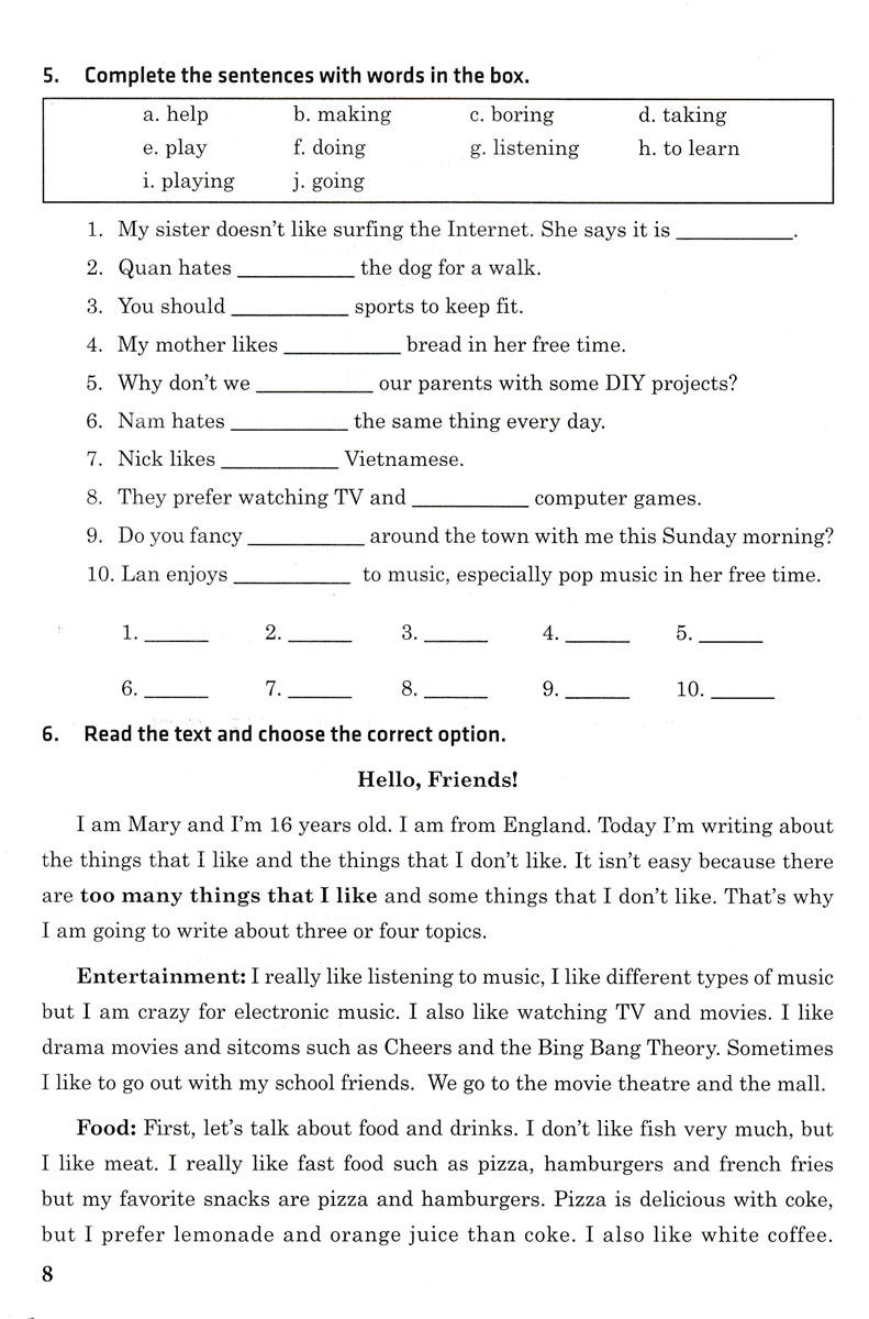 702 câu trắc nghiệm tiếng anh 8 - không đáp án (dùng chung cho các bộ sgk hiện hành) - Ảnh 9