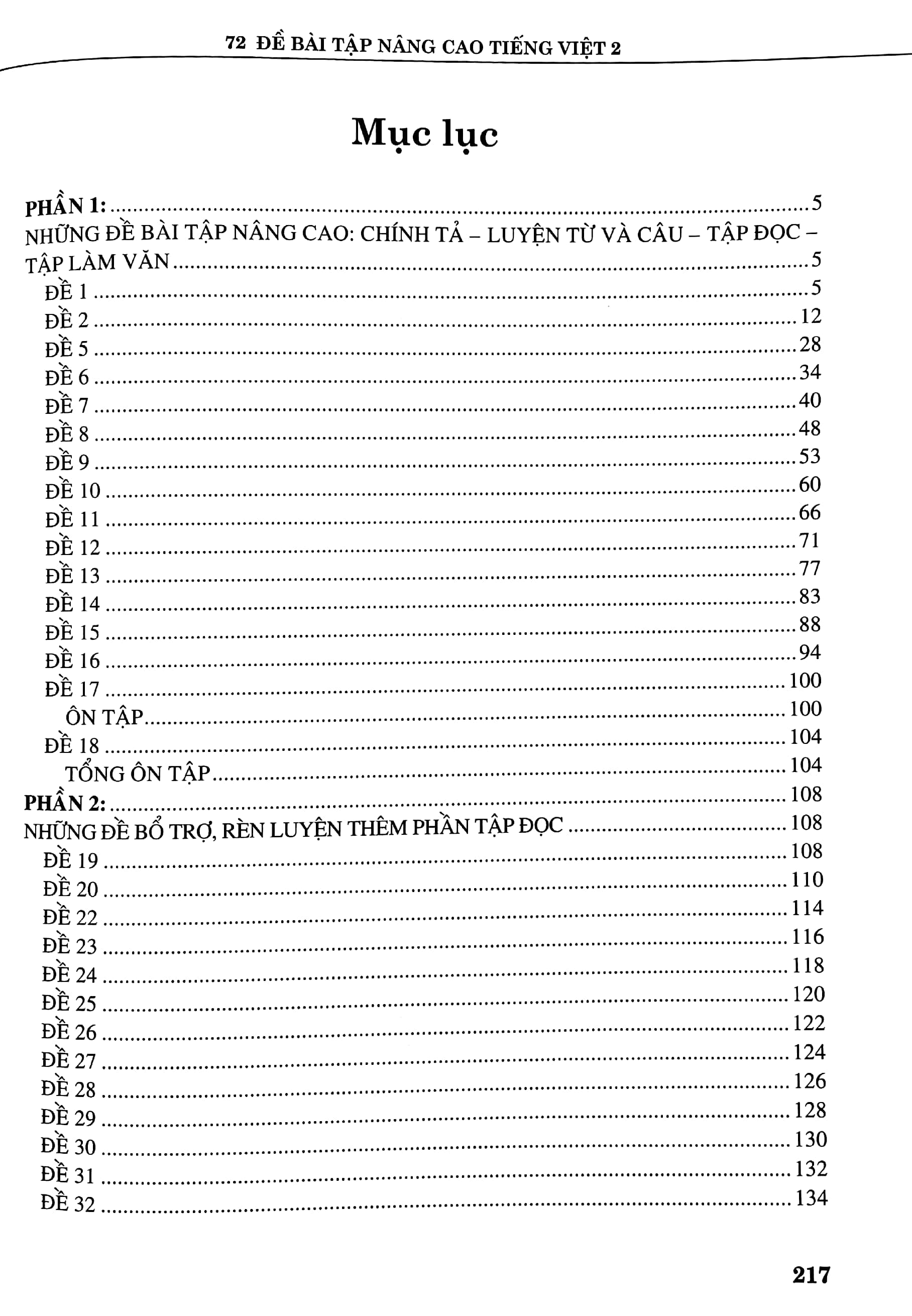 72 đề bài tập nâng cao tiếng việt lớp 2 - Ảnh 5