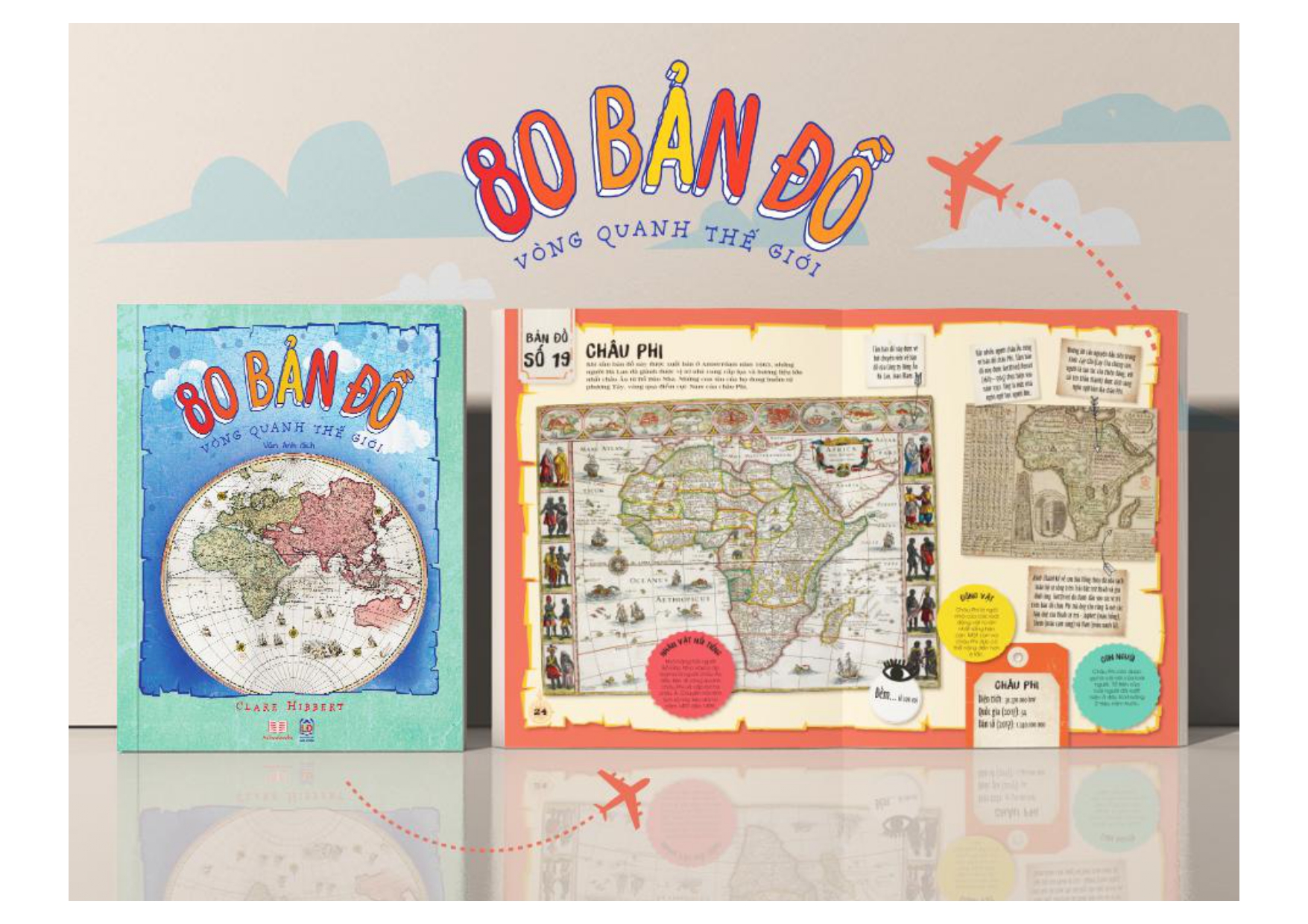 80 bản đồ vòng quanh thế giới - bìa cứng - Ảnh 2