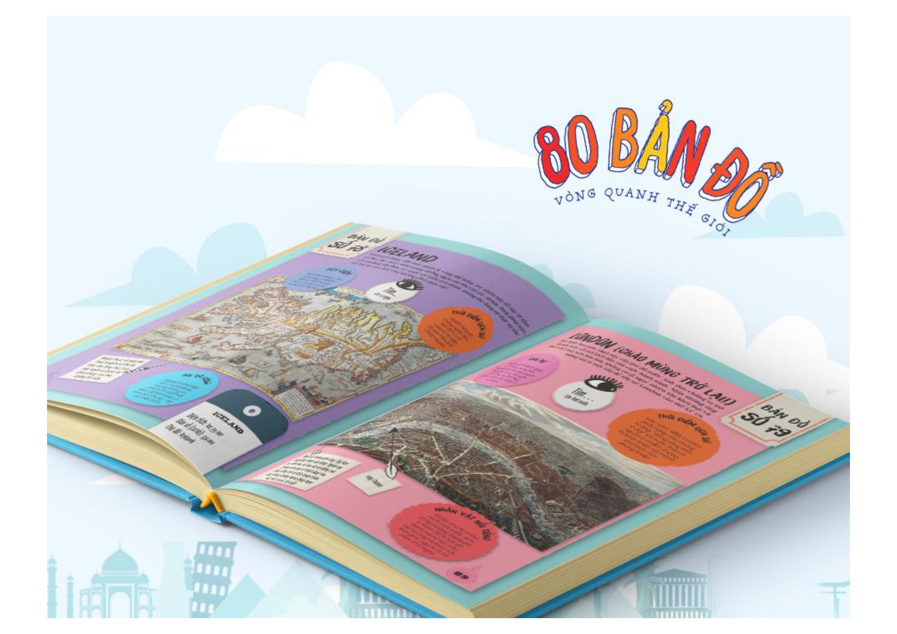 80 bản đồ vòng quanh thế giới - bìa cứng - Ảnh 6