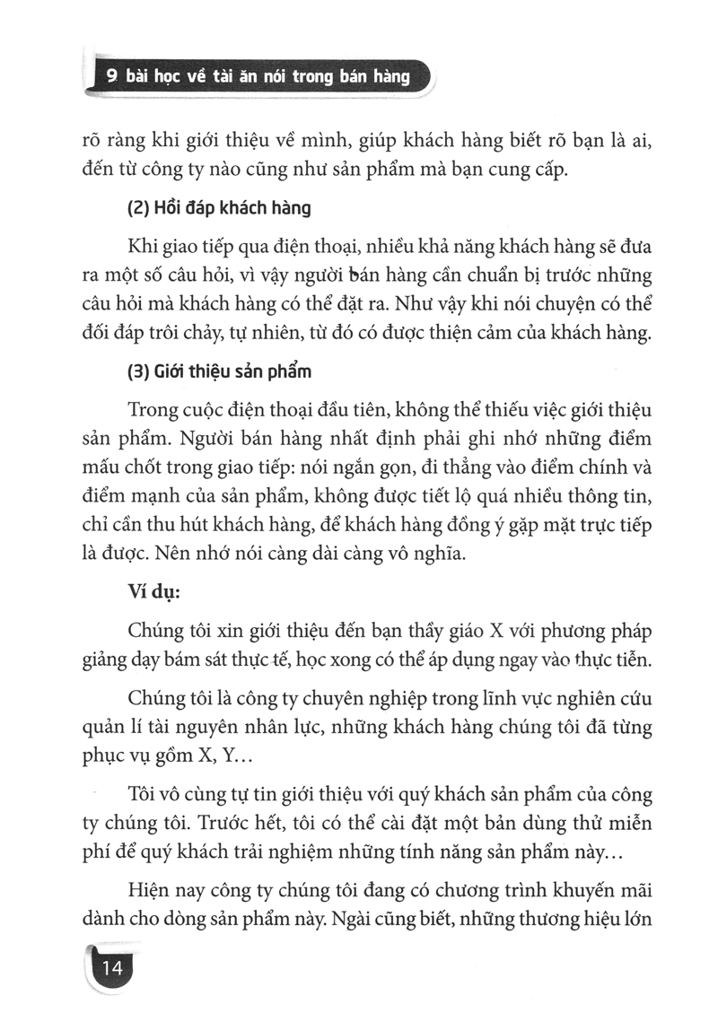 9 bài học về tài ăn nói trong bán hàng (tái bản 2022) - Ảnh 11
