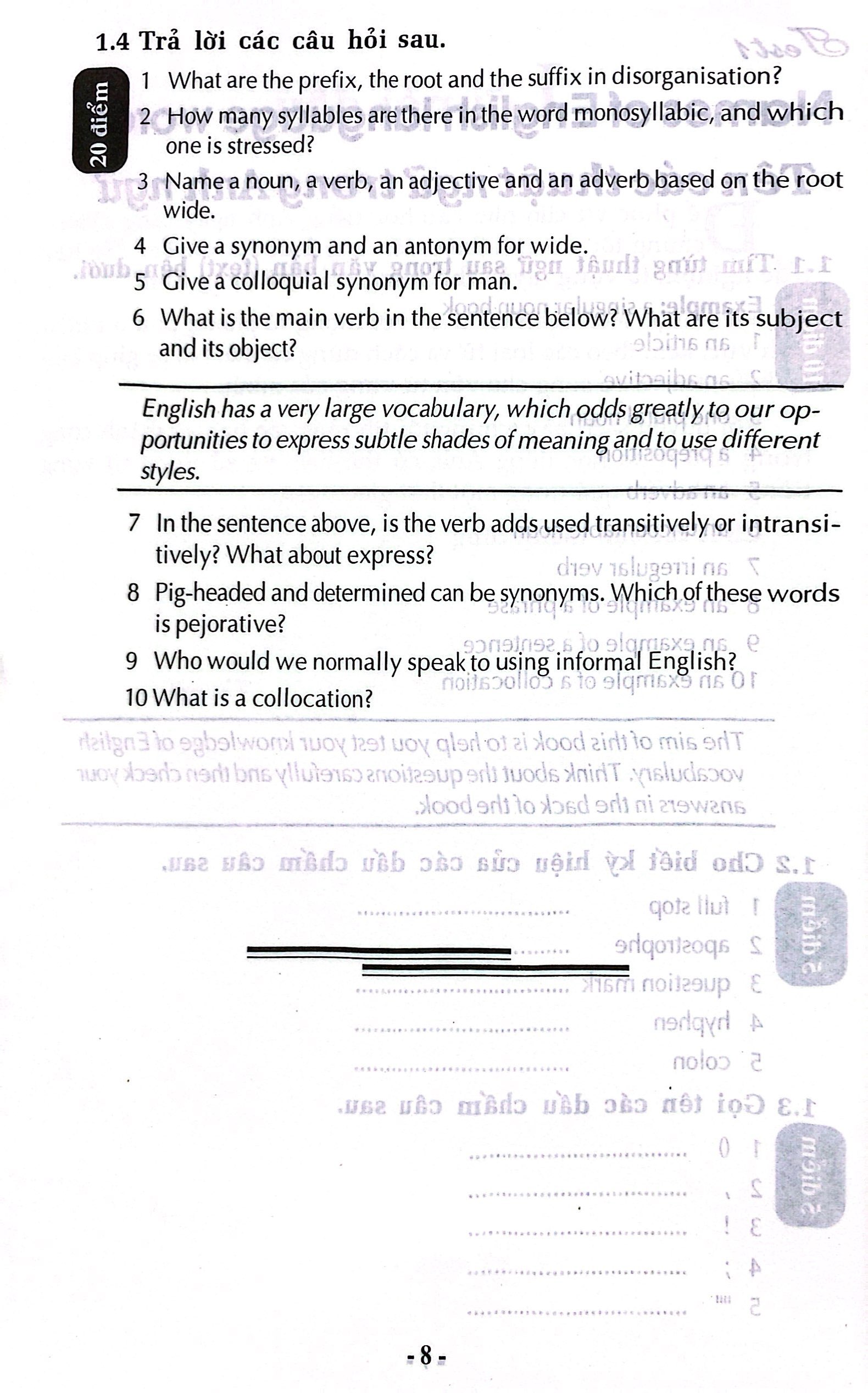 90 bài kiểm tra trắc nghiệm từ vựng luyện thi chứng chỉ a, b tiếng anh - Ảnh 5