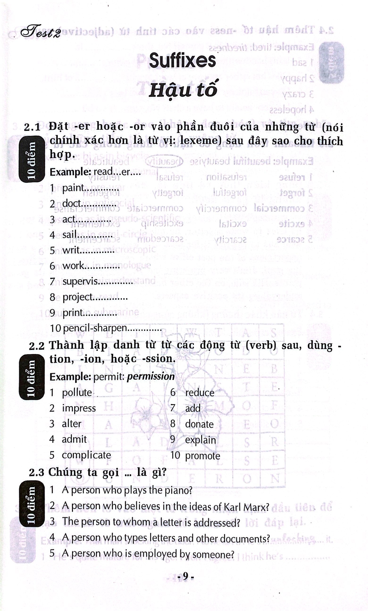 90 bài kiểm tra trắc nghiệm từ vựng luyện thi chứng chỉ a, b tiếng anh - Ảnh 6