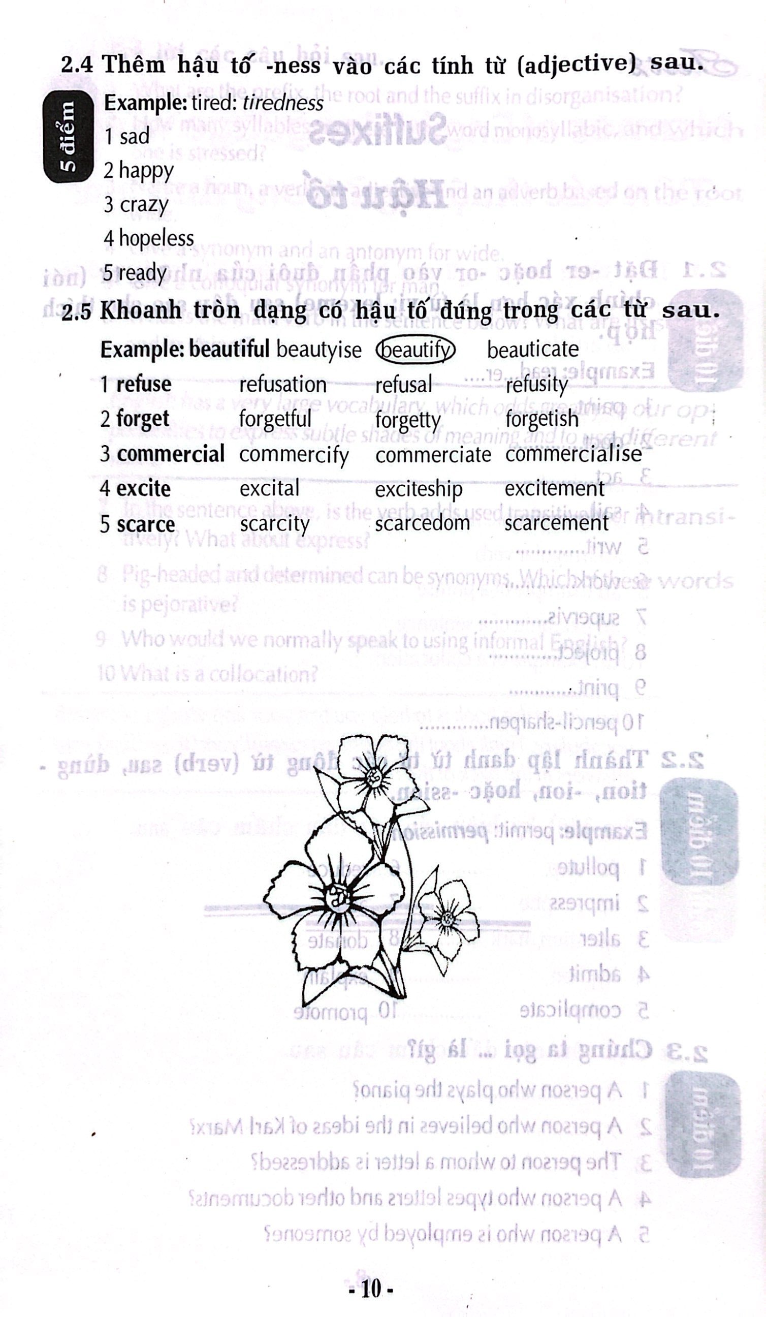 90 bài kiểm tra trắc nghiệm từ vựng luyện thi chứng chỉ a, b tiếng anh - Ảnh 7
