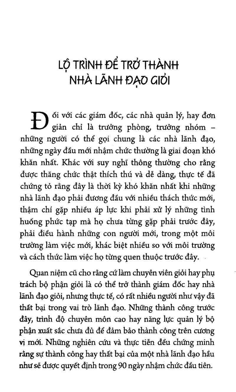 90 ngày đầu tiên làm sếp - bìa cứng (tái bản 2023) - Ảnh 5