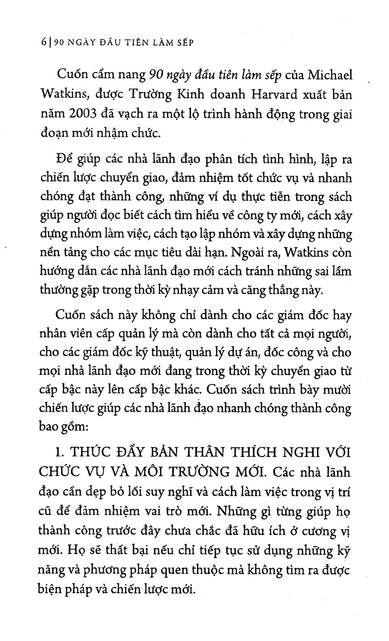 90 ngày đầu tiên làm sếp - bìa cứng (tái bản 2023) - Ảnh 6
