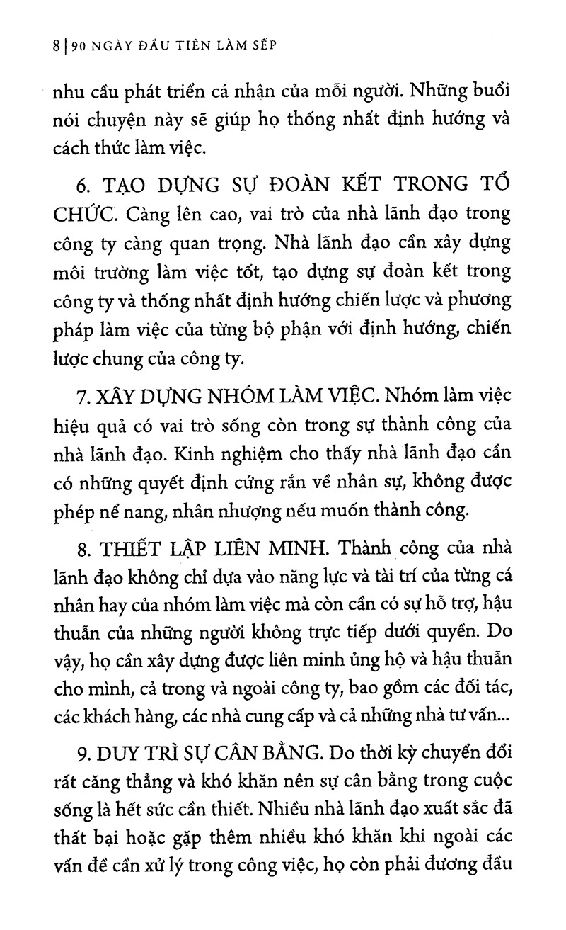 90 ngày đầu tiên làm sếp - bìa cứng (tái bản 2023) - Ảnh 8