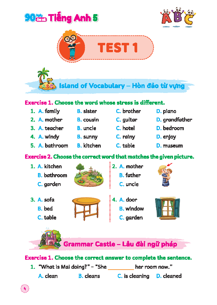 90 Ngày Ôn Hè Tiếng Anh 5 - Dành Cho Học Sinh Lớp 5 Lên Lớp 6 - Ảnh 5