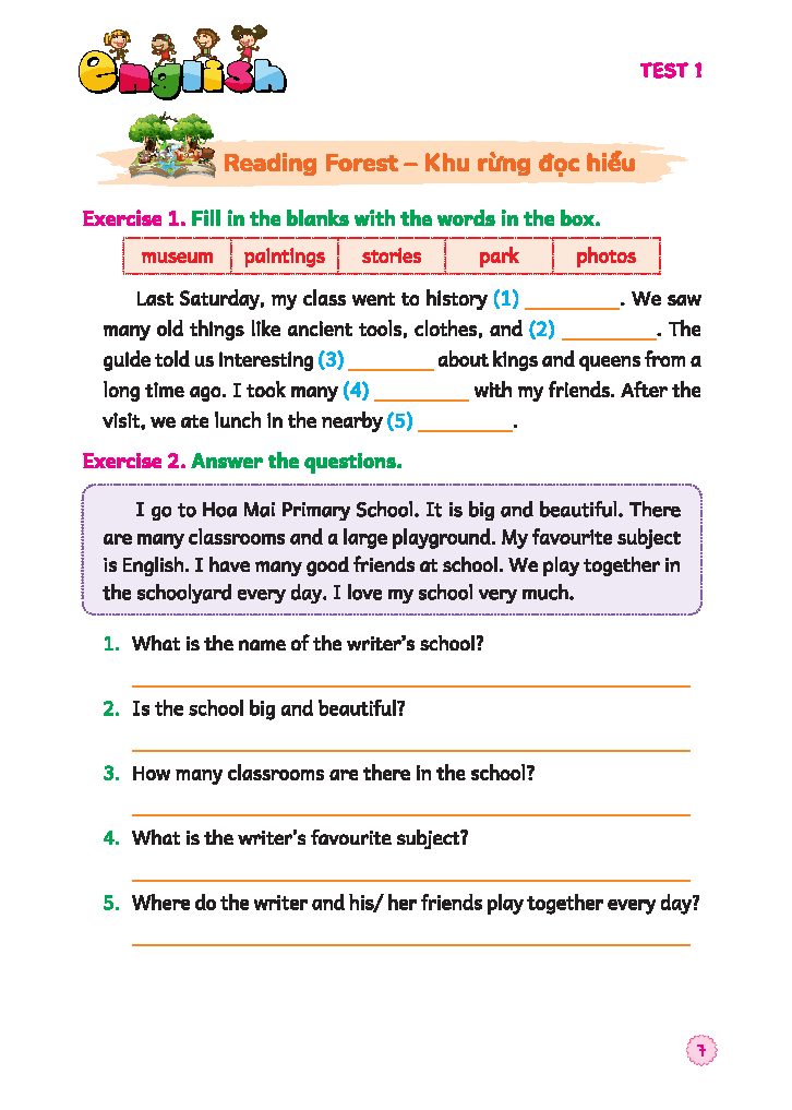 90 Ngày Ôn Hè Tiếng Anh 5 - Dành Cho Học Sinh Lớp 5 Lên Lớp 6 - Ảnh 8