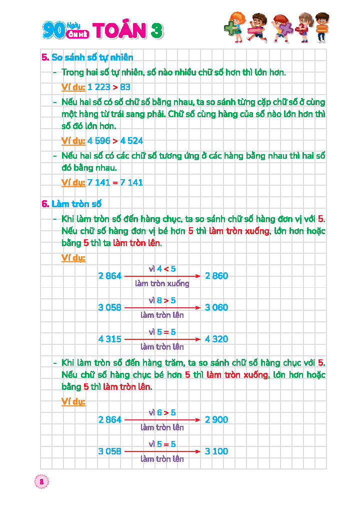 90 Ngày Ôn Hè Toán 3 - Dành Cho Học Sinh Lớp 3 Lên Lớp 4 - Ảnh 7