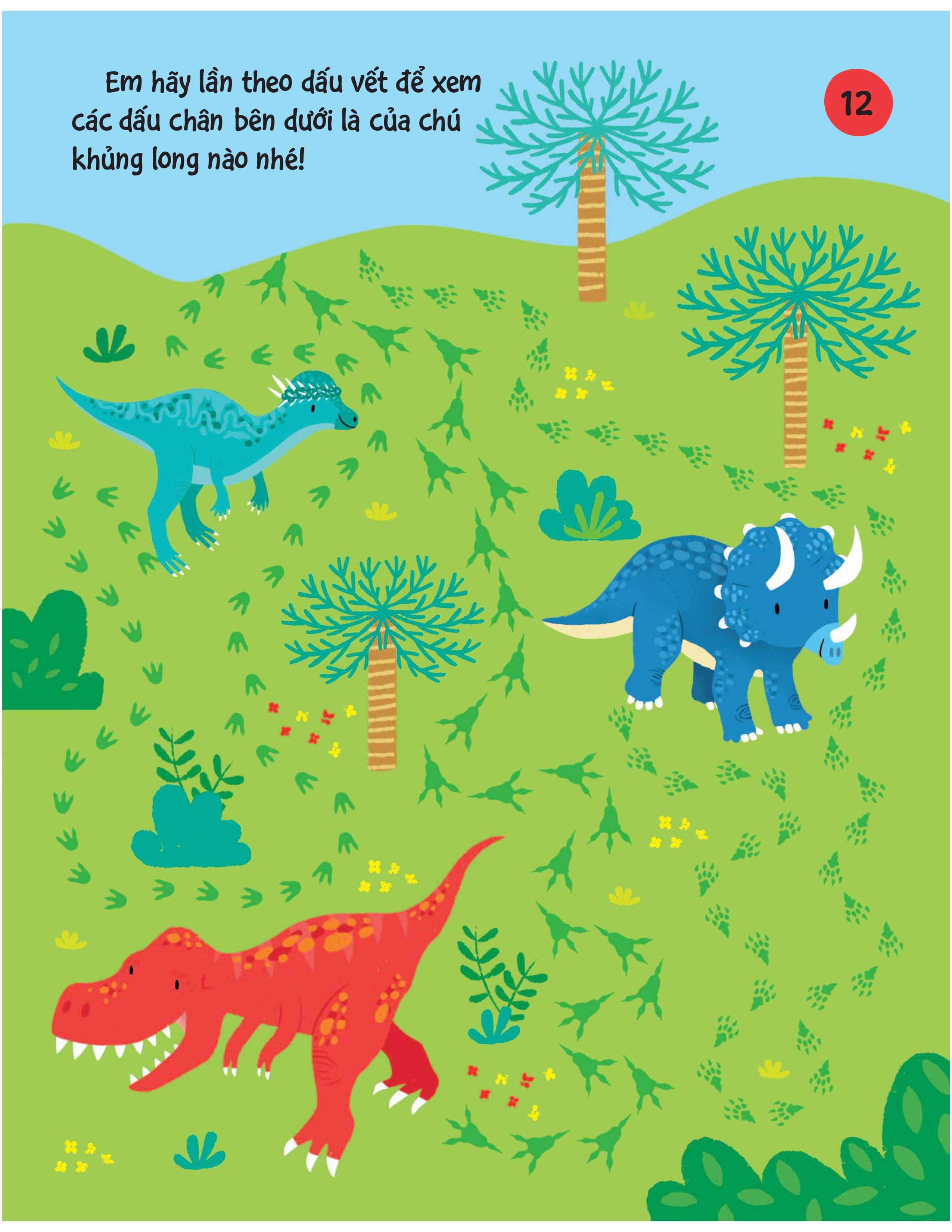 90++ trò chơi phát triển chỉ số iq cho bé - các loài khủng long - Ảnh 11