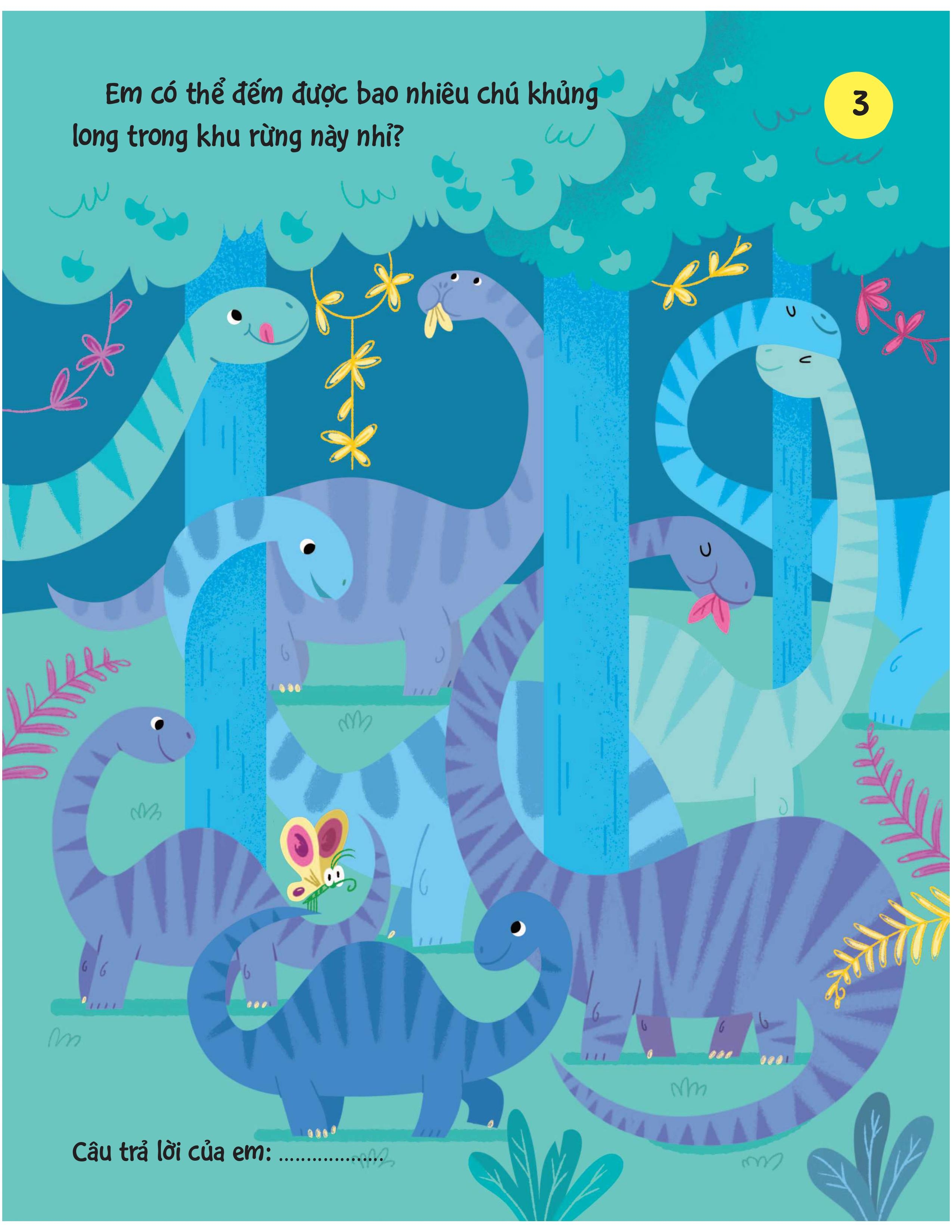 90++ trò chơi phát triển chỉ số iq cho bé - các loài khủng long - Ảnh 2