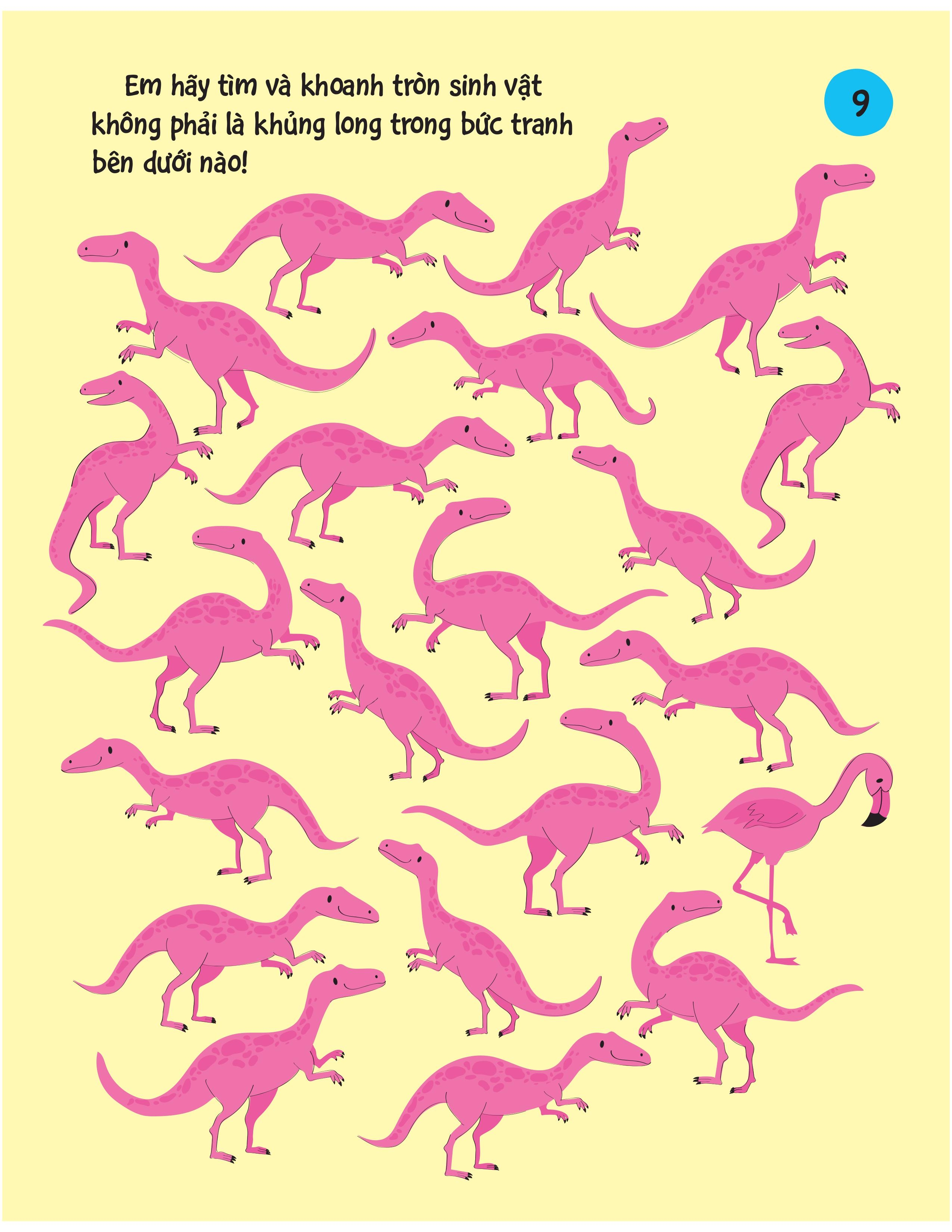 90++ trò chơi phát triển chỉ số iq cho bé - các loài khủng long - Ảnh 8