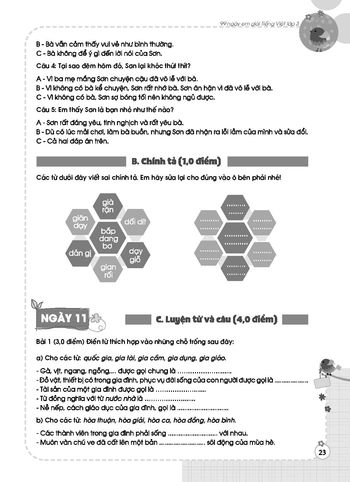 99 ngày em giỏi tiếng việt - lớp 3 - Ảnh 12