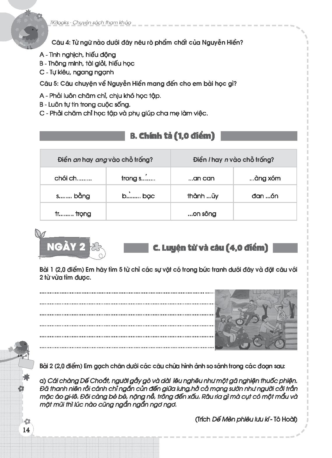 99 ngày em giỏi tiếng việt - lớp 3 - Ảnh 3