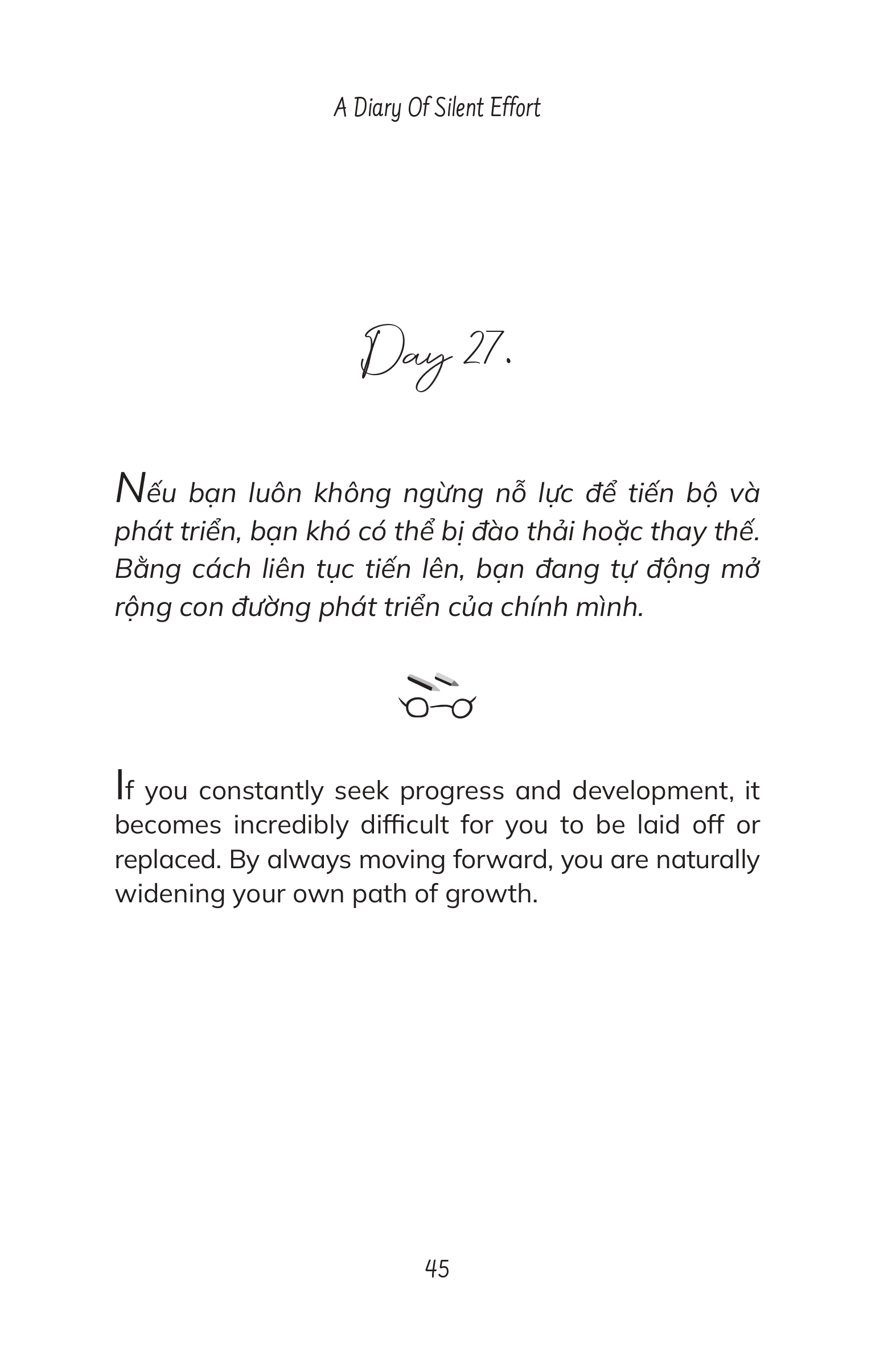 A Diary Of Silent Effort - Tôi Thích Dáng Vẻ Nỗ Lực Của Chính Mình - Song Ngữ Việt-Anh - Ảnh 11