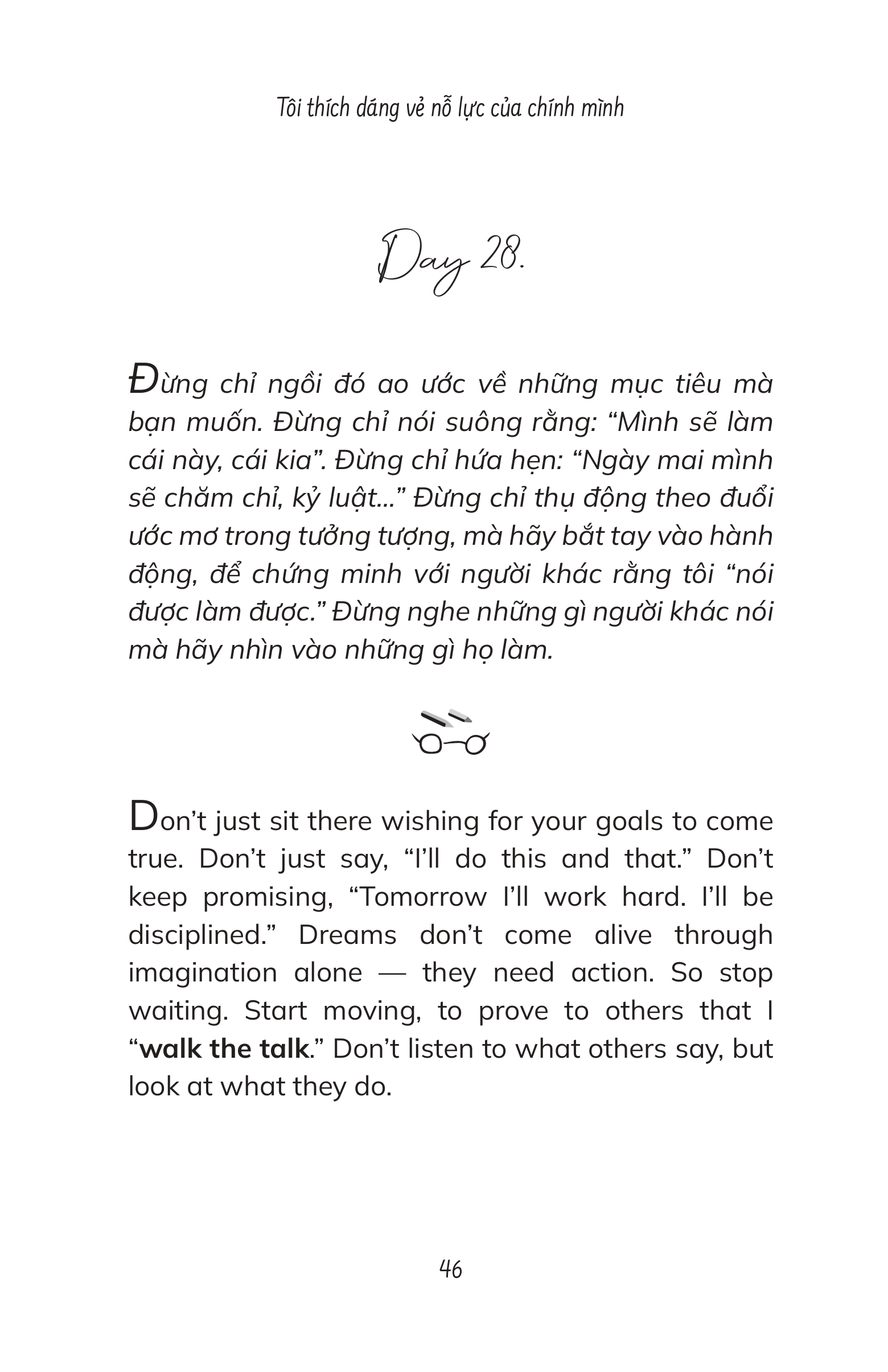 A Diary Of Silent Effort - Tôi Thích Dáng Vẻ Nỗ Lực Của Chính Mình - Song Ngữ Việt-Anh - Ảnh 12