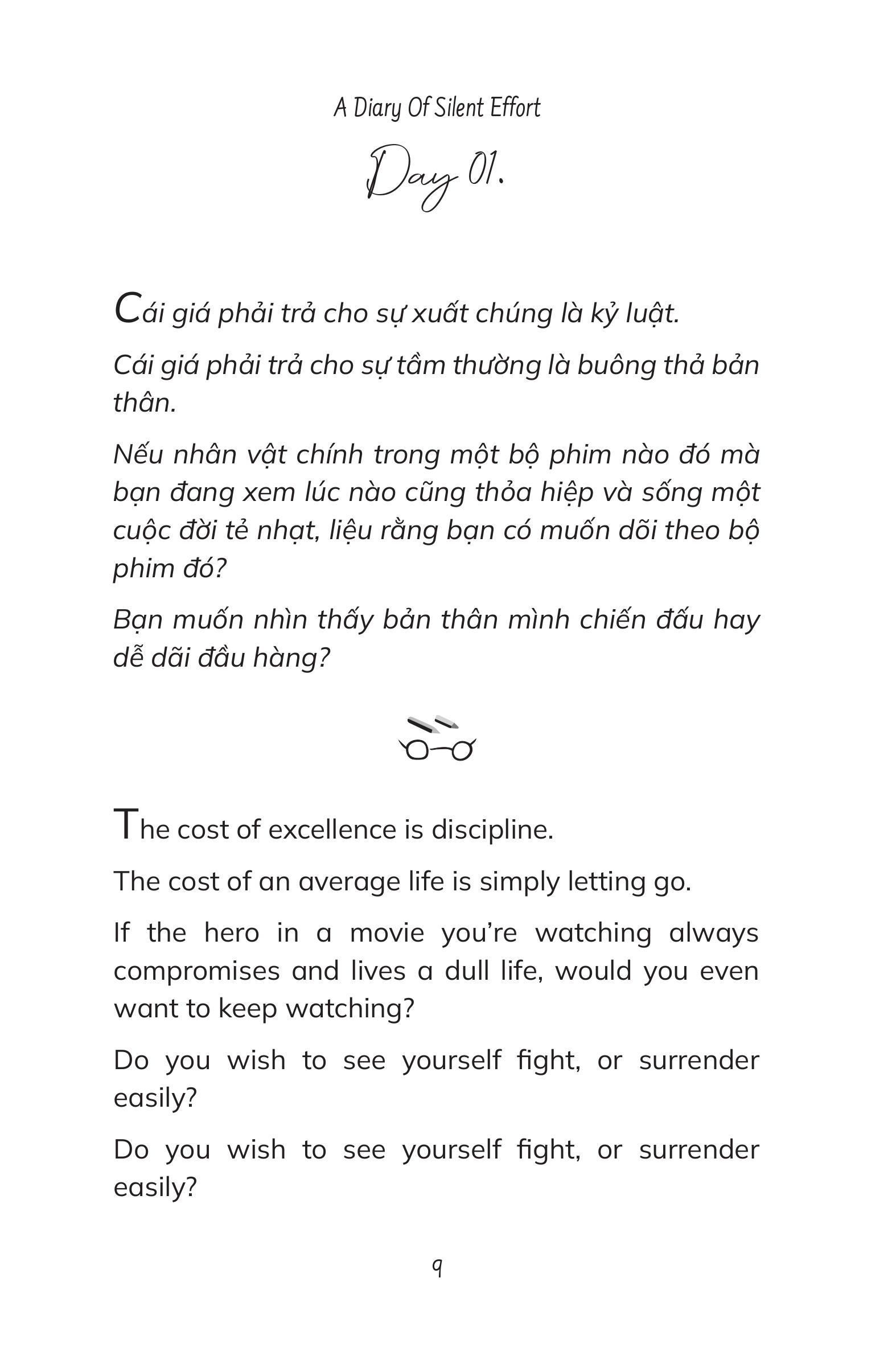 A Diary Of Silent Effort - Tôi Thích Dáng Vẻ Nỗ Lực Của Chính Mình - Song Ngữ Việt-Anh - Ảnh 2