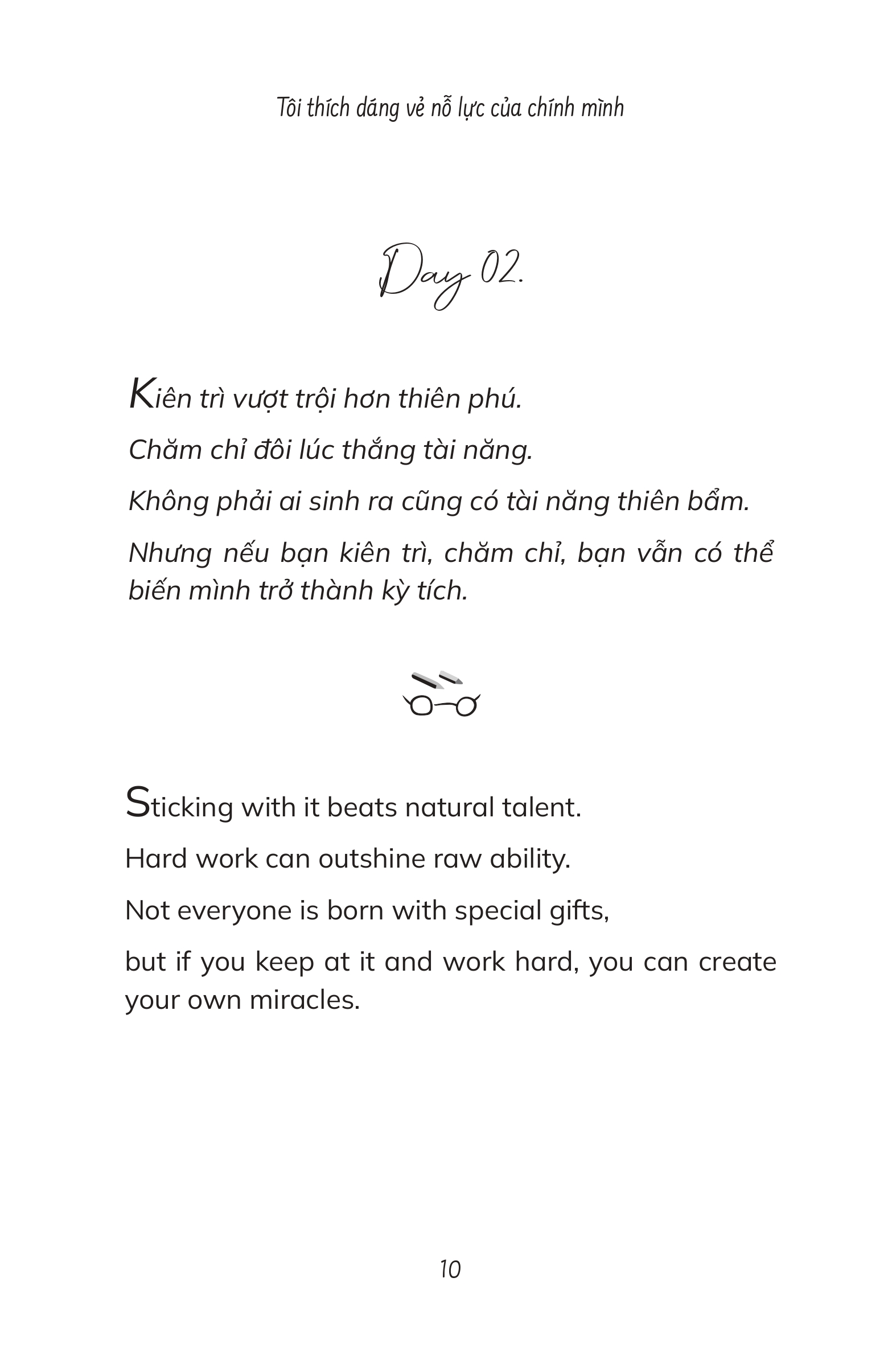 A Diary Of Silent Effort - Tôi Thích Dáng Vẻ Nỗ Lực Của Chính Mình - Song Ngữ Việt-Anh - Ảnh 3