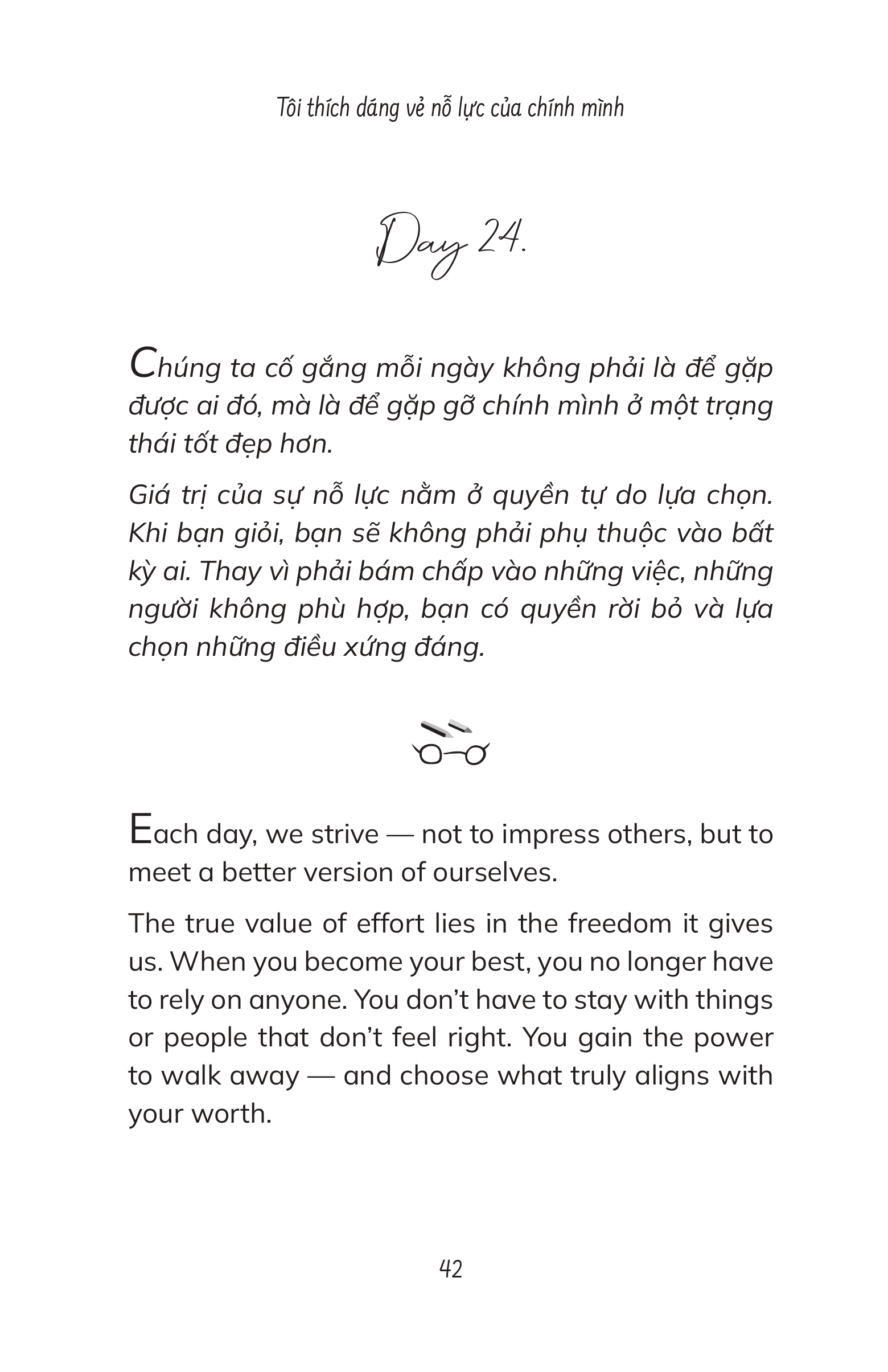 A Diary Of Silent Effort - Tôi Thích Dáng Vẻ Nỗ Lực Của Chính Mình - Song Ngữ Việt-Anh - Ảnh 8