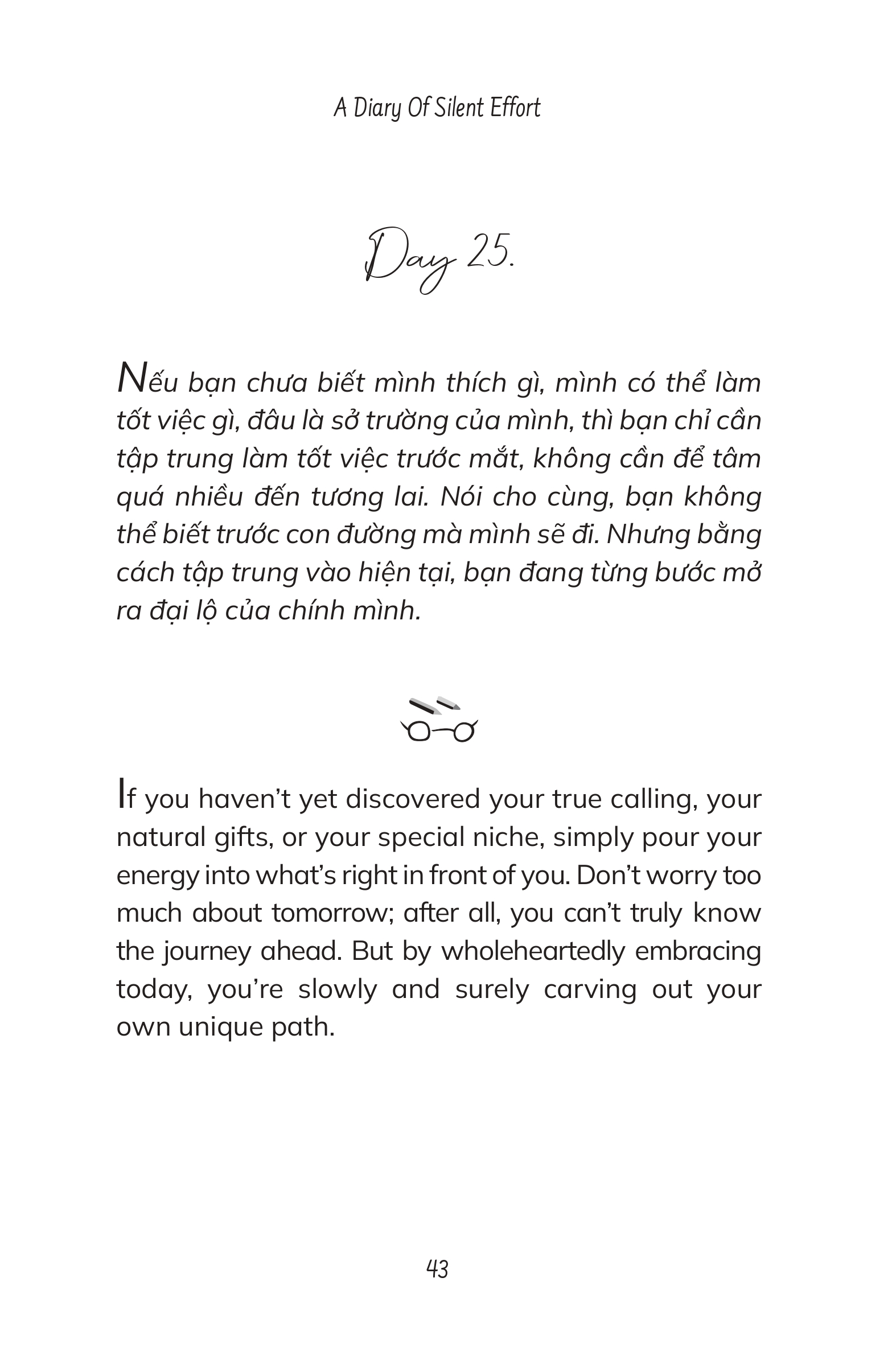 A Diary Of Silent Effort - Tôi Thích Dáng Vẻ Nỗ Lực Của Chính Mình - Song Ngữ Việt-Anh - Ảnh 9